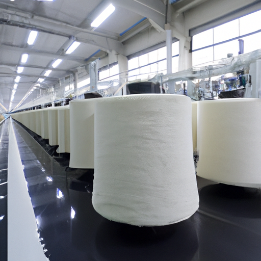 a factory for manufacturing wool and acrylic felt rolls in China,