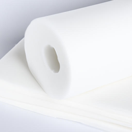 synthetic felt fabric material white adhesive backing felt roll in China supplier,