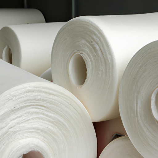 and spunbonded non-woven polypropylene polyester white felt roll are processed by the factory in China,