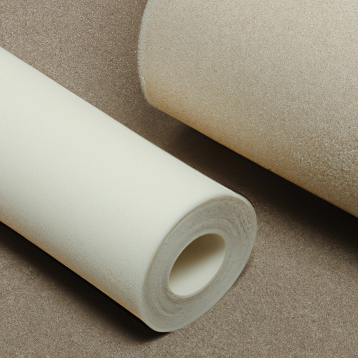 Acrylic coated self-adhesive roofing felt rolls on fabrics are manufactured in Chinese factories, while natural wool flannel fabric is a high-end manufacturer of white adhesive backing felt rolls in China,