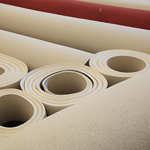 White felt roll floor covering with adhesive backing, a high-quality factory in China