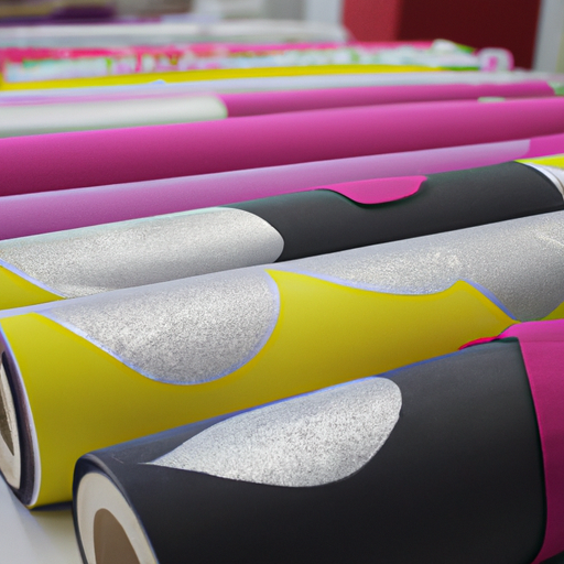 Painted Self Adhesive Vinyl Felt Roll On Polyester Fabric China Manufacturer