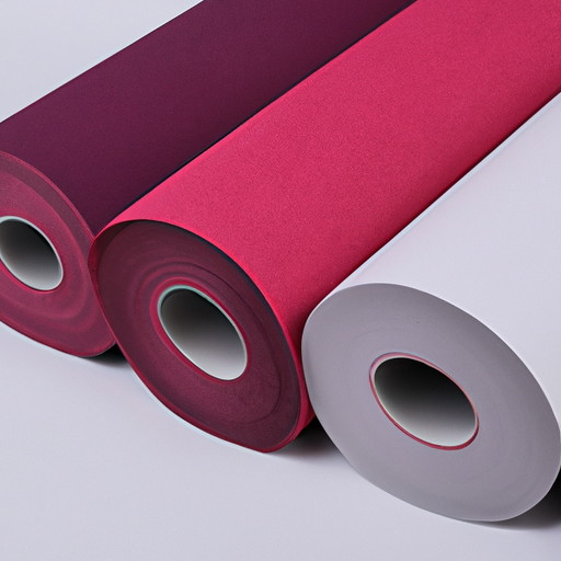 High quality manufacturer of felt fabric rolls with 100 polyester vinyl backing tape in China