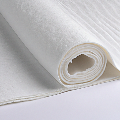 White polyester cotton fabric vinyl felt roll ground protection made in China