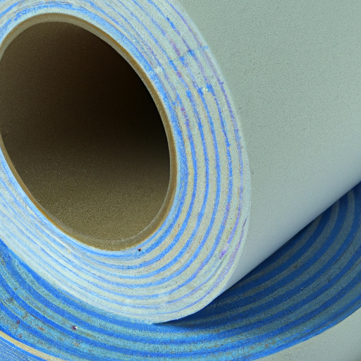 Blue white adhesive felt roll PE laminated floor covering layer made in China
