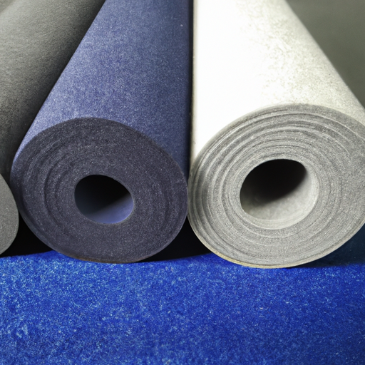 Acrylic coated felt roll on fabric China high quality manufacturer cheap vinyl floor rolls china manufacturer